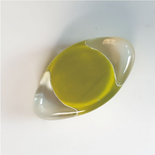 Handmade Sommerso Glass Slab 18x30mm Chartreuse Medium